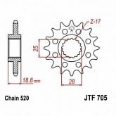 Звезда передняя JT JTF705.15