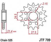 Звезда передняя JT JTF709.15