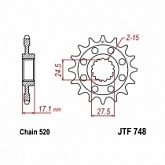 Звезда передняя JT JTF748.15