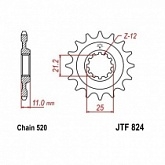 Звезда передняя JT JTF824.14SC