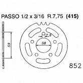 Звезда задняя Esjot 20-0852.45