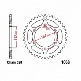 Звезда задняя Esjot 50-32117-46