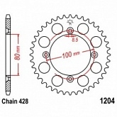 Звезда задняя JT JTR1204.49