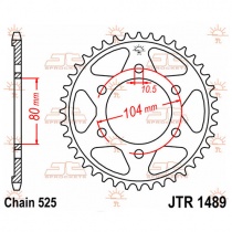Звезда задняя JT JTR1489.41 Black