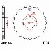 Звезда задняя JT JTR1795.24