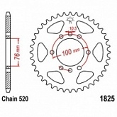 Звезда задняя JT JTR1825.37