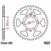 Звезда задняя JT JTR1825.47