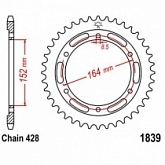 Звезда задняя JT JTR1839.55