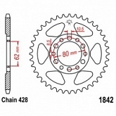 Звезда задняя JT JTR1842.52