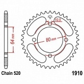 Звезда задняя JT JTR1910.36