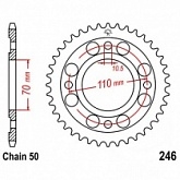 Звезда задняя JT JTR246.34