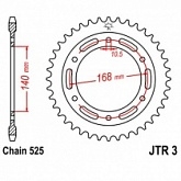 Звезда задняя JT JTR3.41