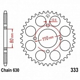 Звезда задняя JT JTR333.43