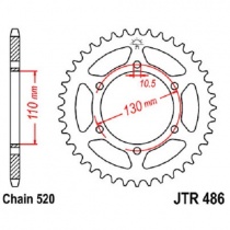 Звезда задняя JT JTR486.44