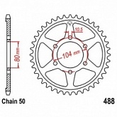 Звезда задняя JT JTR488.39