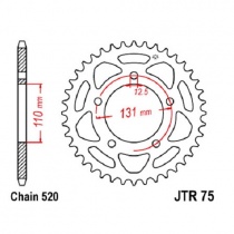 Звезда задняя JT JTR75.44