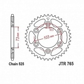 Звезда задняя JT JTR765.43