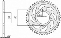Звезда задняя Sunstar 1-2117-45
