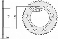 Звезда задняя Sunstar 1-2446-50