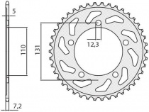 Звезда задняя Sunstar 1-4467-44