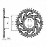 Звезда задняя Sunstar 1-5363-42