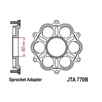 Адаптер задней звезды JT JTA770B