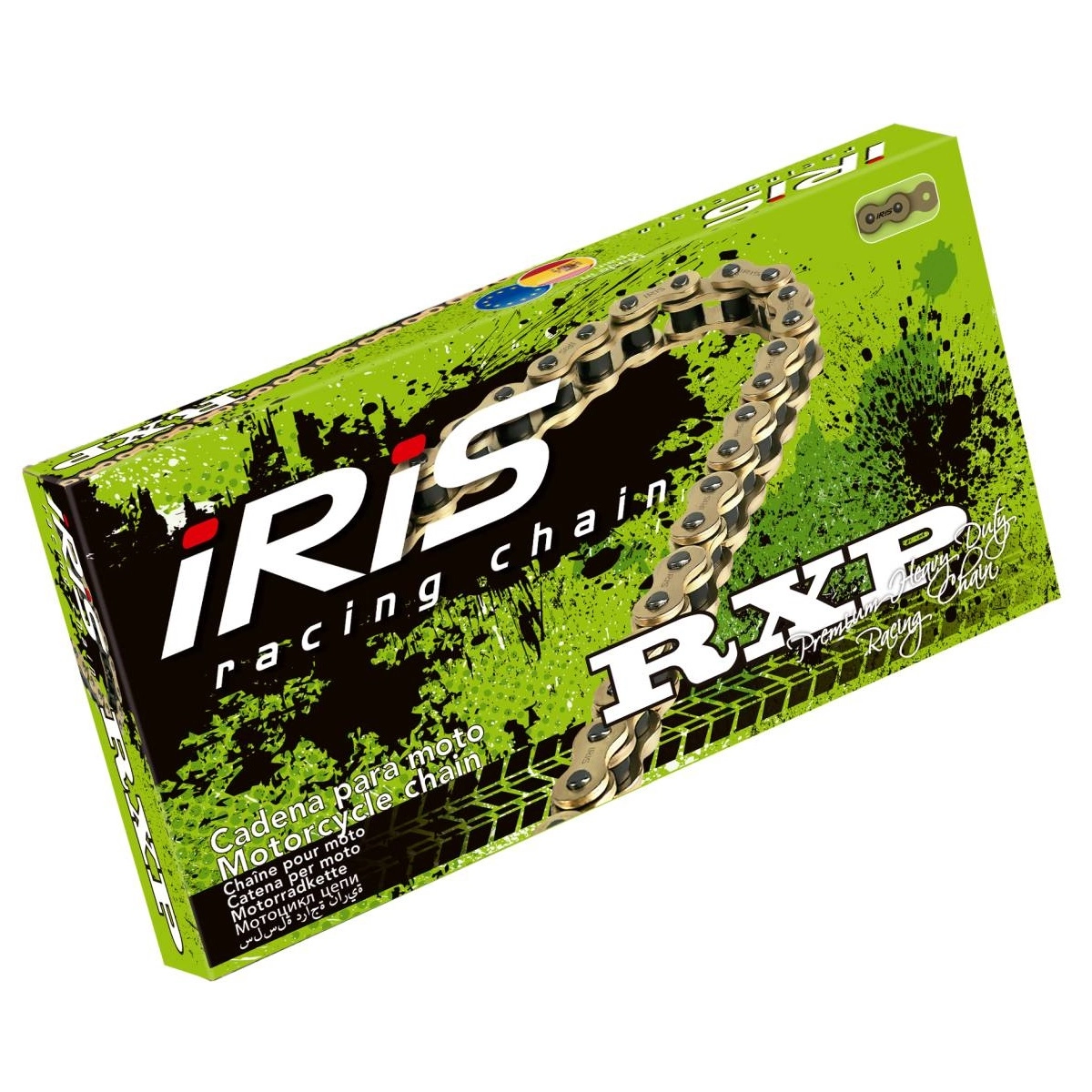 Замок ланцюга приводний Iris 420 G&B RXP/1-FJ Gold/Black