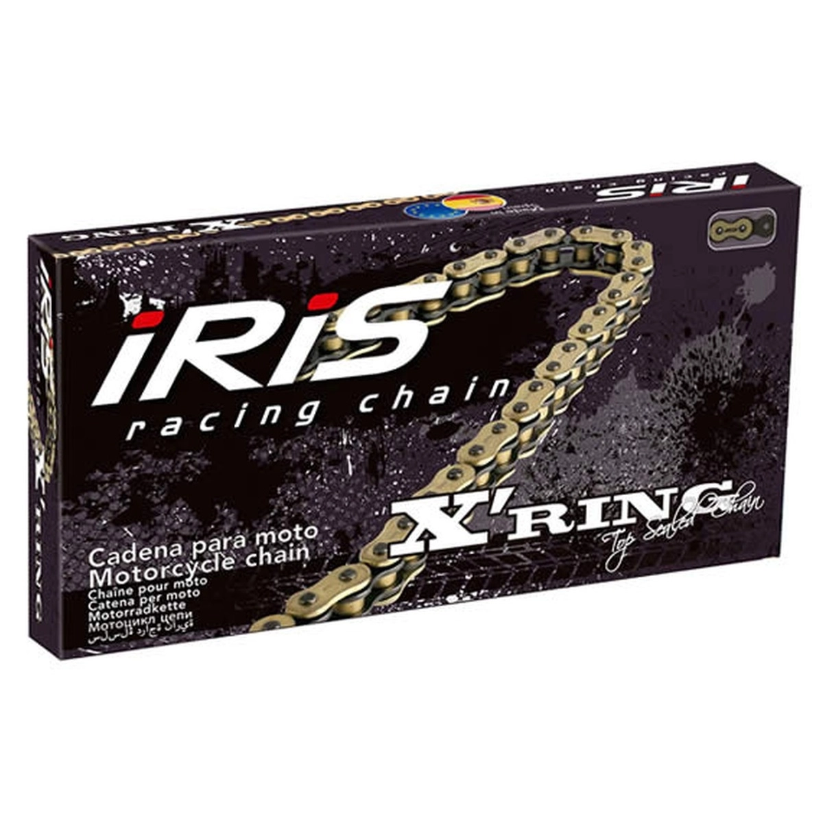 Замок ланцюга приводний Iris 428 G&B XR/1-FJ Gold/Black