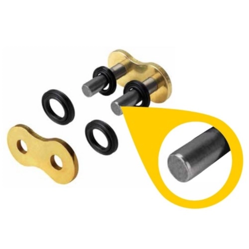 Замок ланцюга приводний Regina 520 G&B RH2/19-ZJ Gold/Black