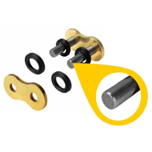 Замок ланцюга приводний Regina 520 G&B RX3/19-ZJ Gold/Black