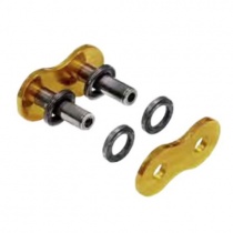 Замок цепи приводной Regina 525 G&B ZRP/44-ZJ Gold/Black