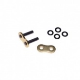 Замок цепи приводной Iris 525 G&B FB/1-ZJ Gold/Black