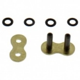 Замок цепи приводной JT 520 G&B X1R2/1-ZJ Gold/Black