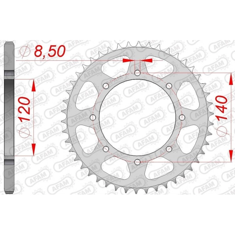 Зірка задня Afam 16600-44