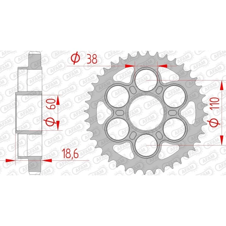 Зірка задня Afam 50900-40