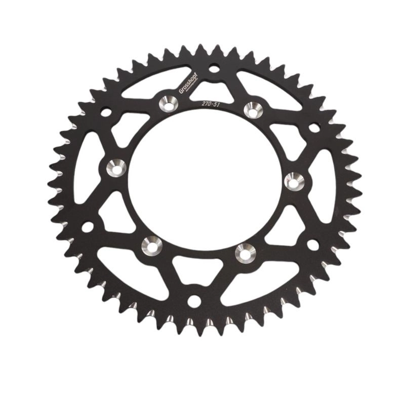 Звезда задняя Grosskopf ALU270.51 T7075 Black