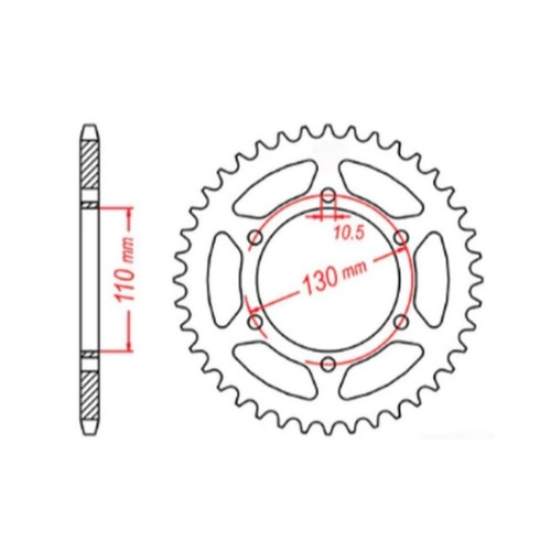 Зірка задня MTX Parts 11-192-42