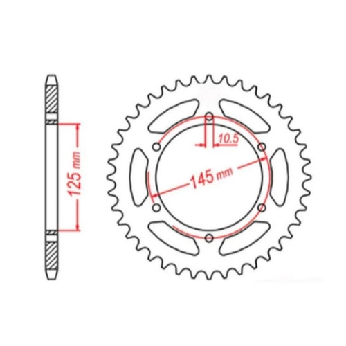 Зірка задня MTX Parts 11-1M1-46