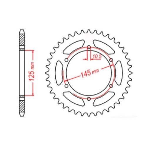 Зірка задня MTX Parts 11-1M1-47
