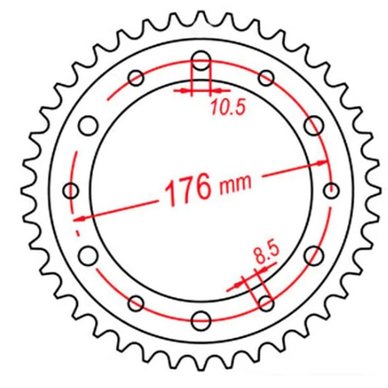 Зірка задня MTX Parts 11-MT4-43