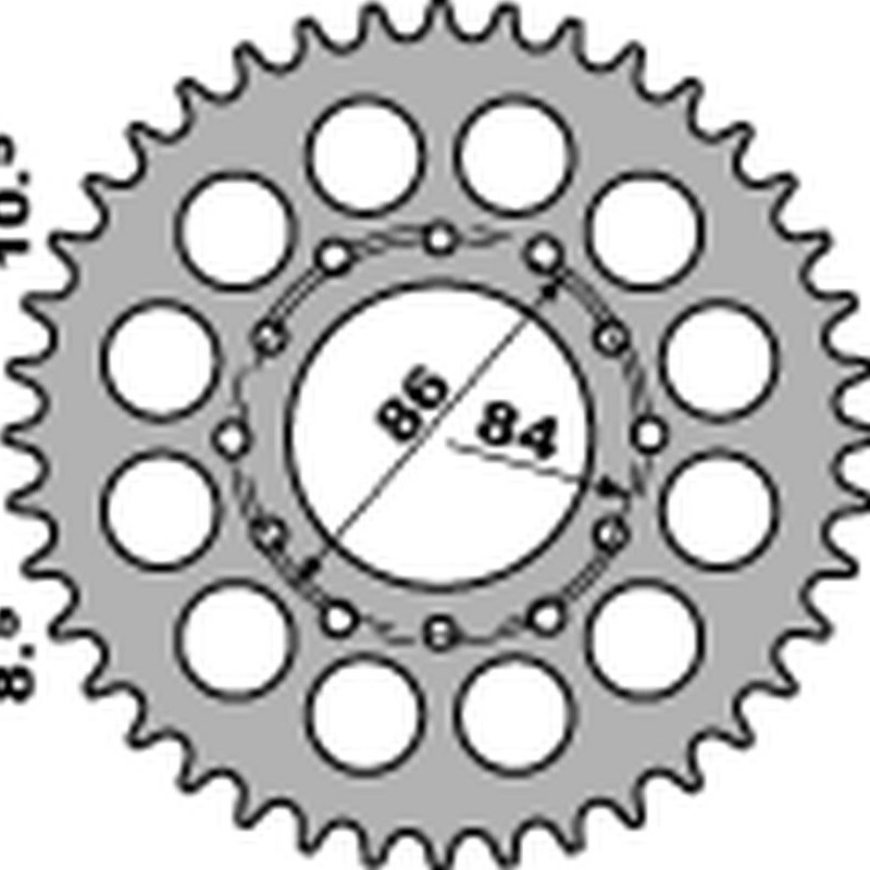Зірка задня PBR 814.40 C45