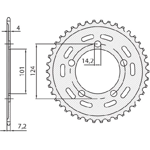 Зірка задня Sunstar 1-4442-39