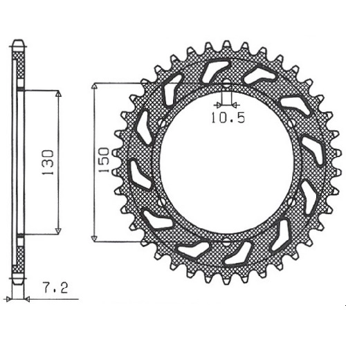 Зірка задня Sunstar 1-4598-44