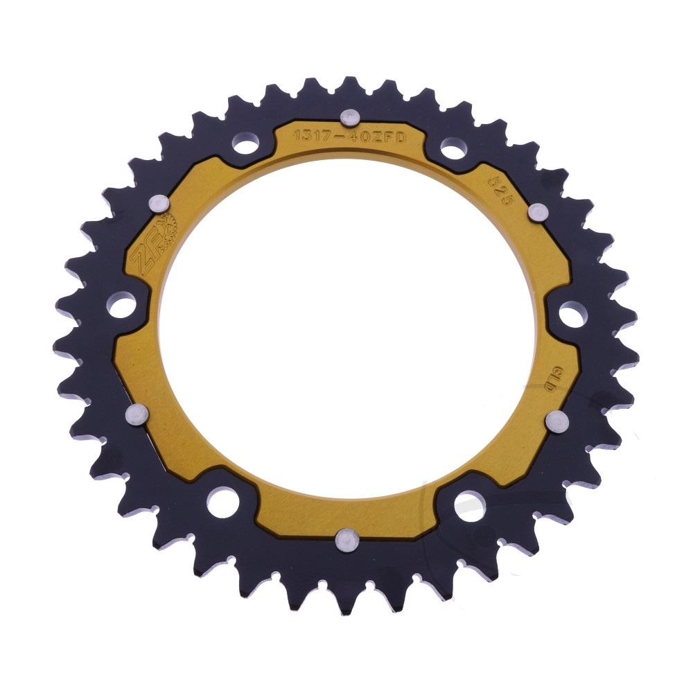 Зірка задня ZF Sprockets ZFD1317.40 Gold