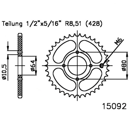 Зірка задня Esjot 50-15092.40