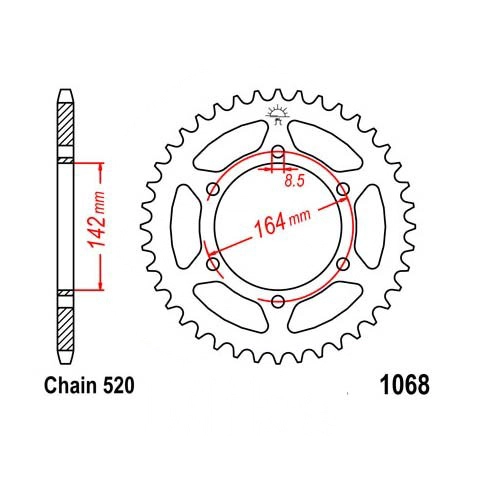 Зірка задня Esjot 50-32117-46