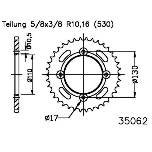 Зірка задня Esjot 50-35062.38