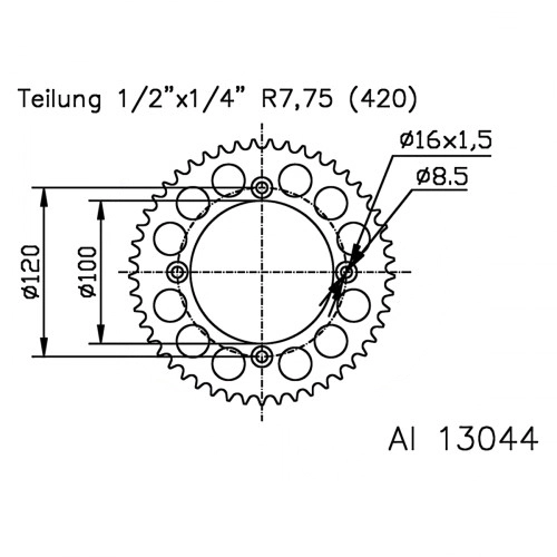 Зірка задня Esjot 51-13044.51