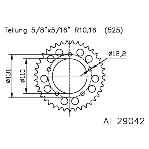 Зірка задня Esjot 51-29042.44
