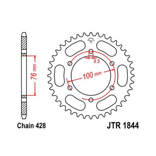 Зірка задня JT JTR1844.44